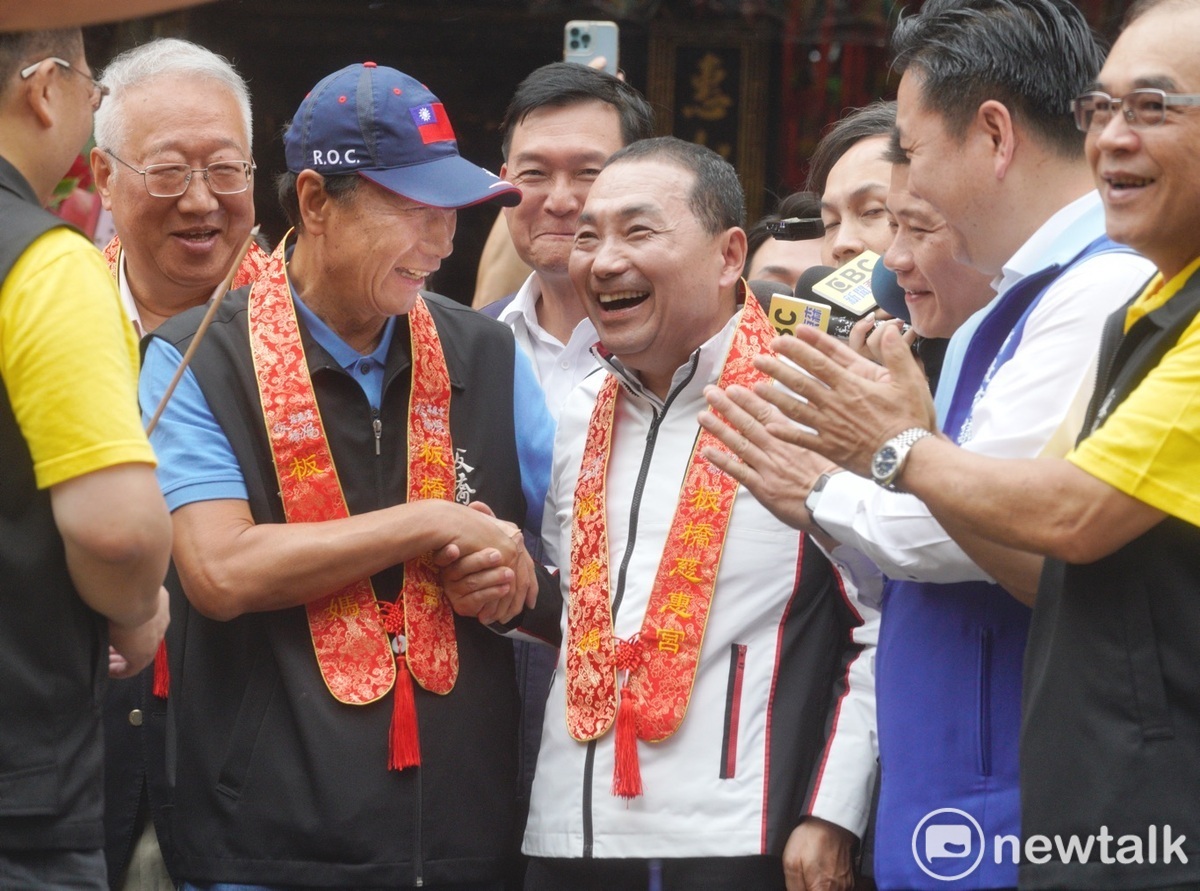 面對郭台銘可能獨立參選傳聞，藍委建議侯友宜更低姿態去向郭台銘溝通。 圖：張良一/攝（資料照）