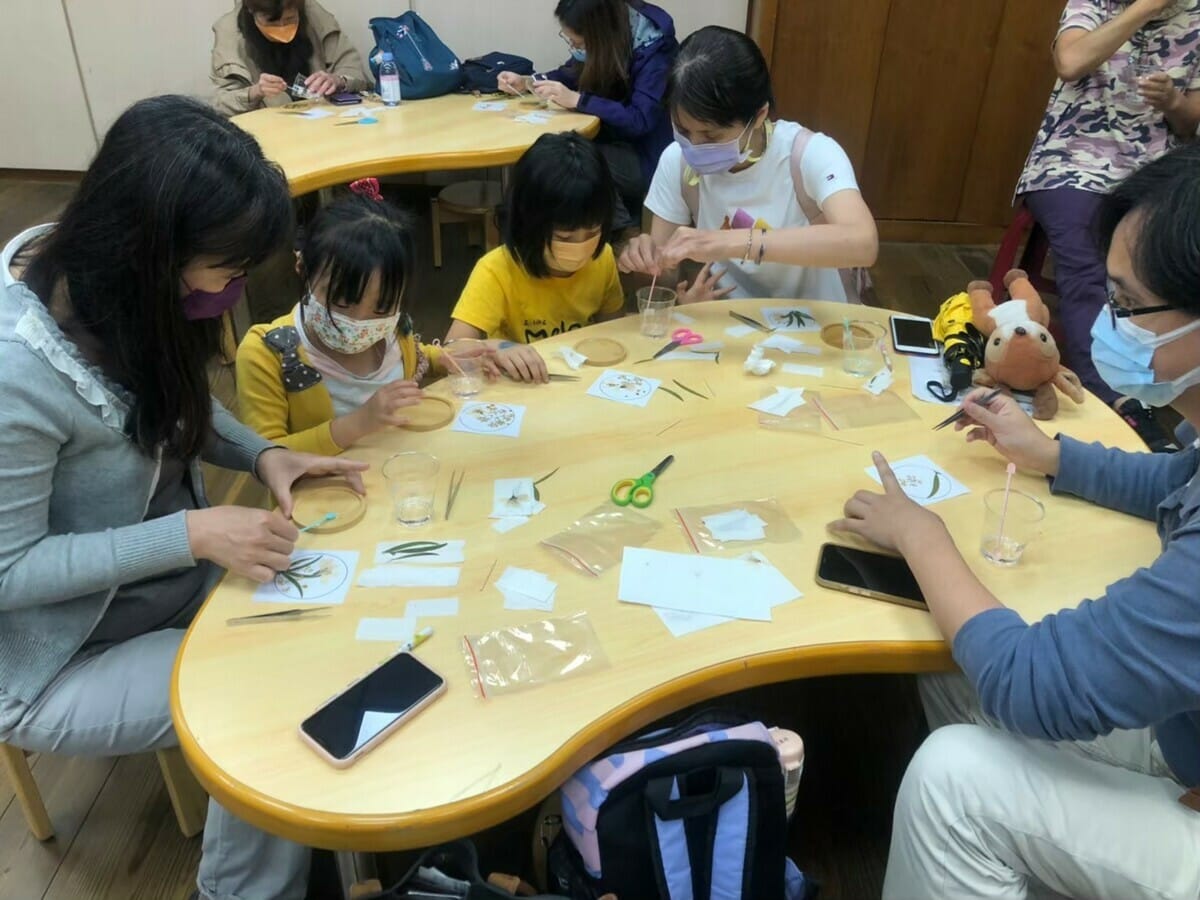 手作杯墊DIY。 圖：新竹林區管理處／提供