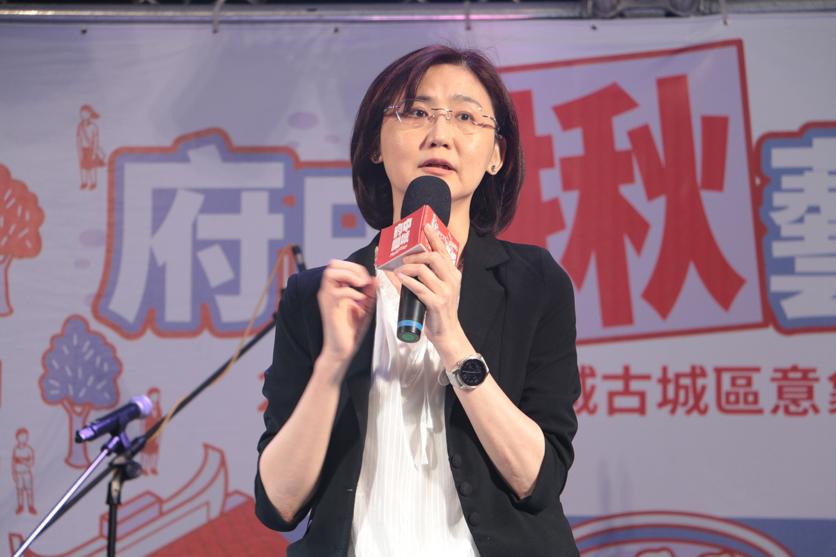 新北市文化局長張䕒育於活動現場致詞。 圖：新北市文化局提供