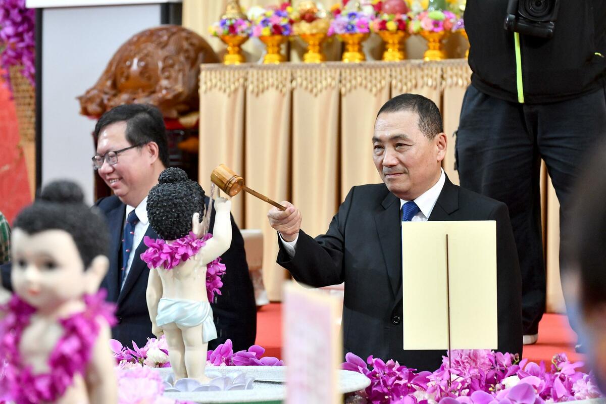 針對郭台銘和平宣言，侯友宜指出，讓社會公平、兩岸和平、國家太平，這才是我們最主要目標跟方向。「這是我們大家最重要的關鍵時刻，一定要凝聚對內的向心力。」 圖：新北市政府提供