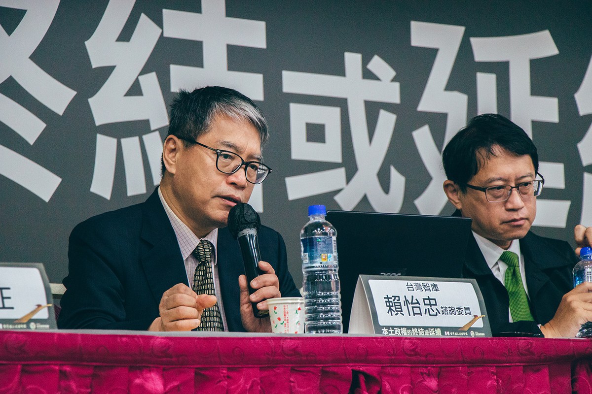 台灣智庫諮詢委員賴怡忠。 圖：台灣獨立建國聯盟提供