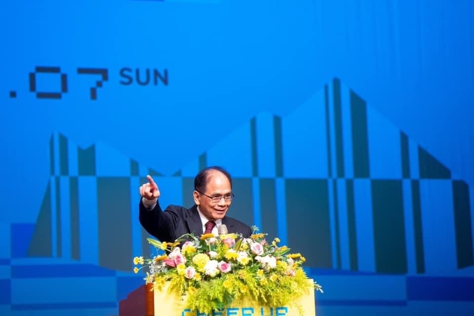 立法院長游錫堃再次訪華府。 圖：翻攝臉書