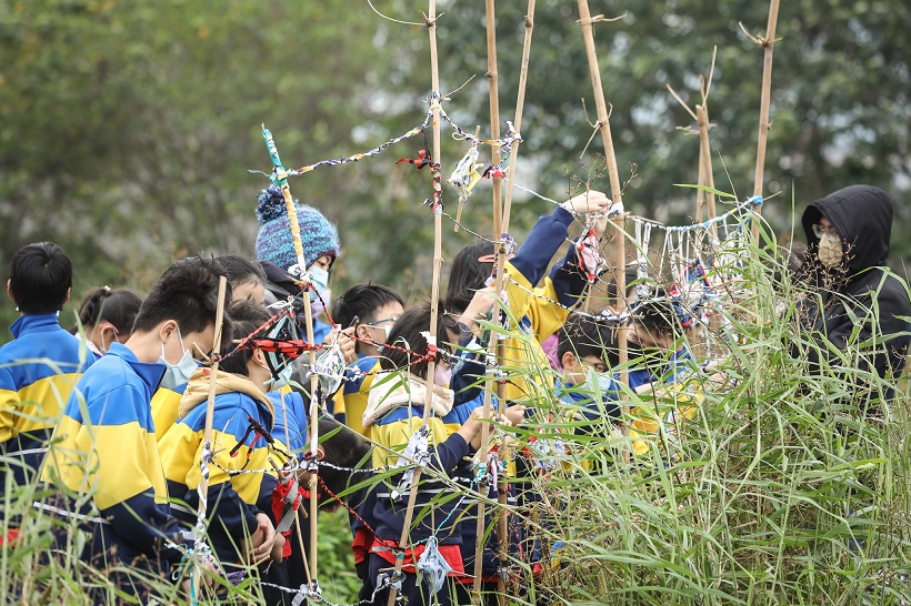 2022國小學童參與創作。 圖：新北市水利局提供