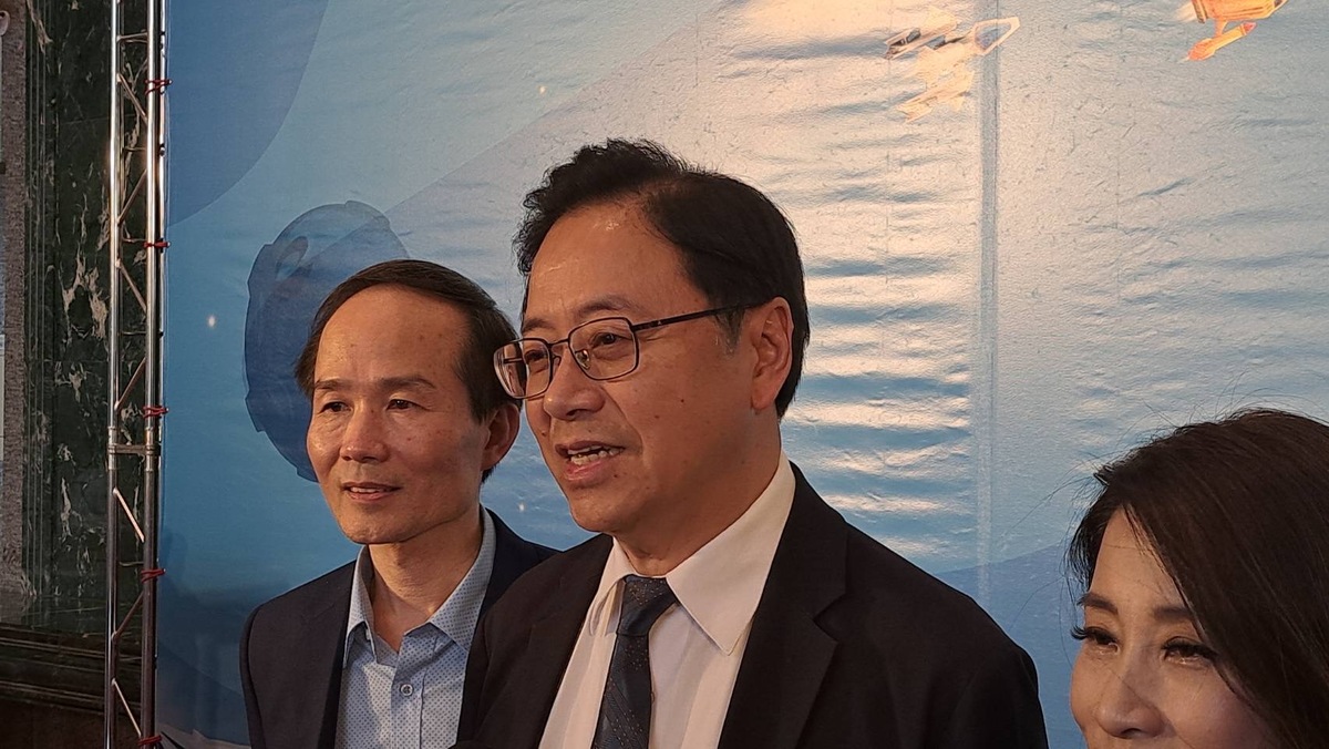 張善政認為侯友宜是最適當人選。 圖：林昀真/攝