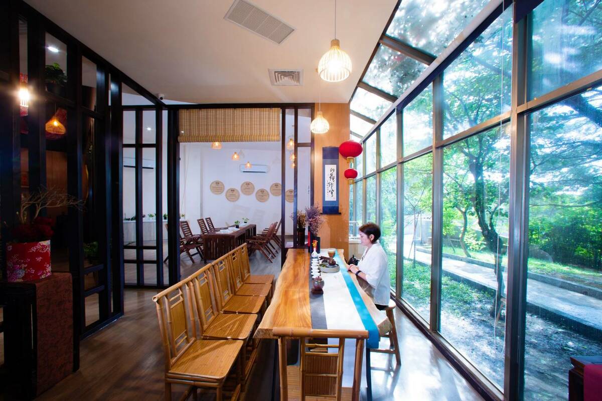 松柏嶺遊客中心的茶文化主題館。 參山處/提供