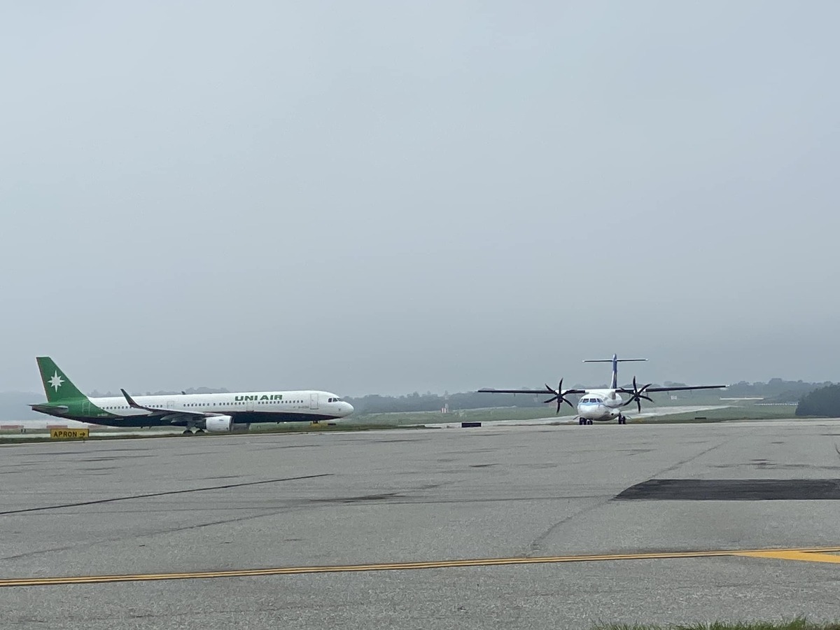 金門機場航班受到濃霧影響全取消。 圖：翻攝自金門航空站臉書