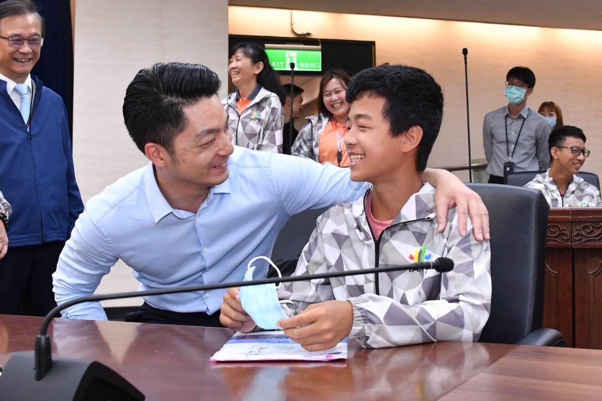 台北市長蔣萬安(前左)。 圖：台北市政府 / 提供