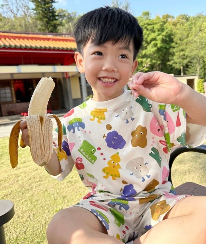 蔡阿嘎的大兒子蔡桃貴小小年紀就擁有百萬粉絲。 圖﹔翻攝自蔡桃貴IG