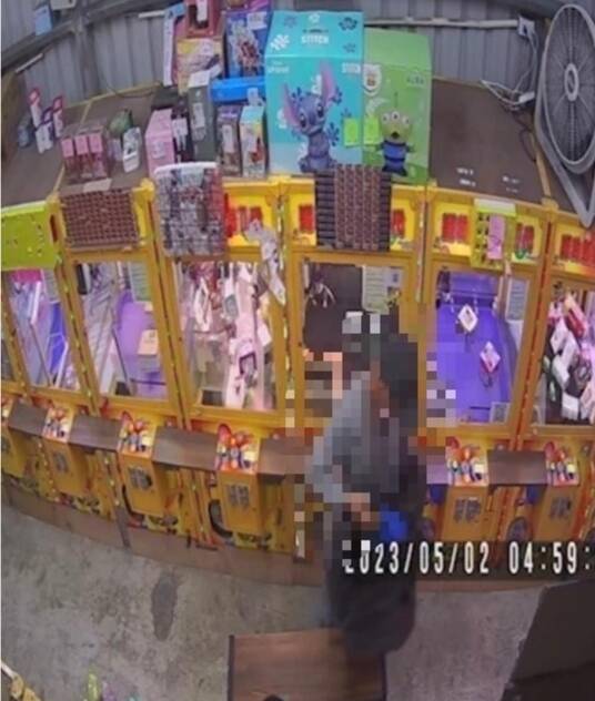 陳姓男子犯案後特意換裝，企圖混淆警方偵辦方向。 圖：警方提供