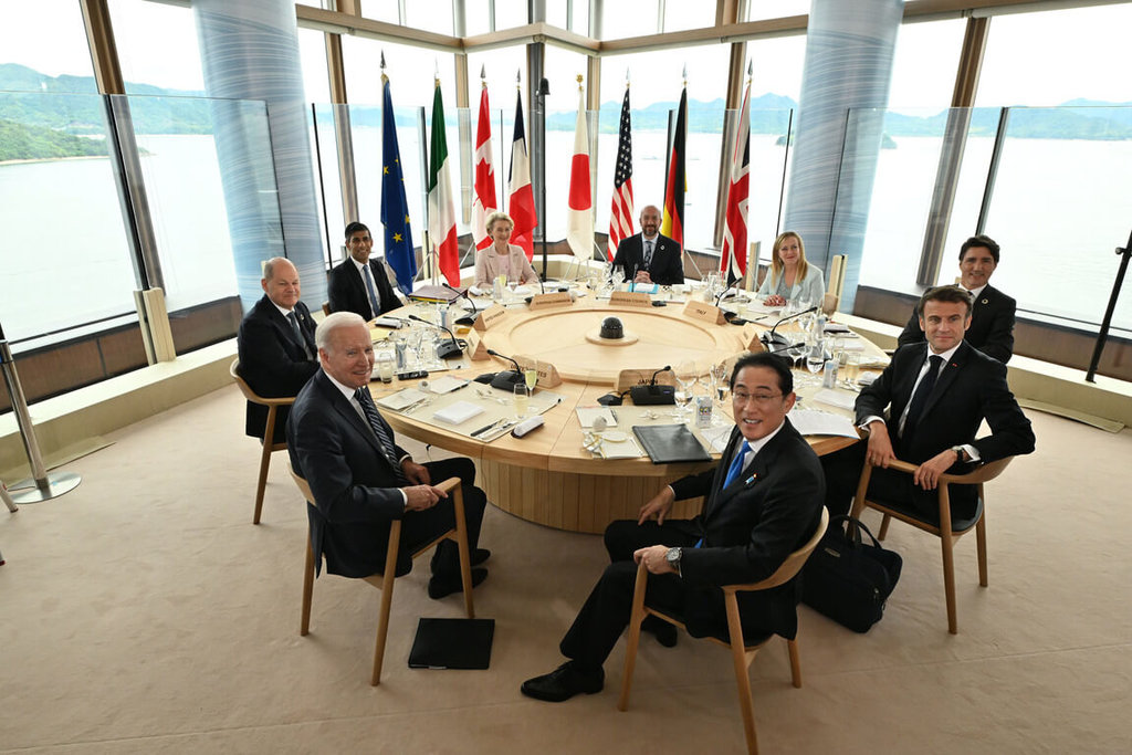 七大工業國集團（G7）領袖高峰會19日在日本廣島市登場。 圖：翻攝自日本政府網站