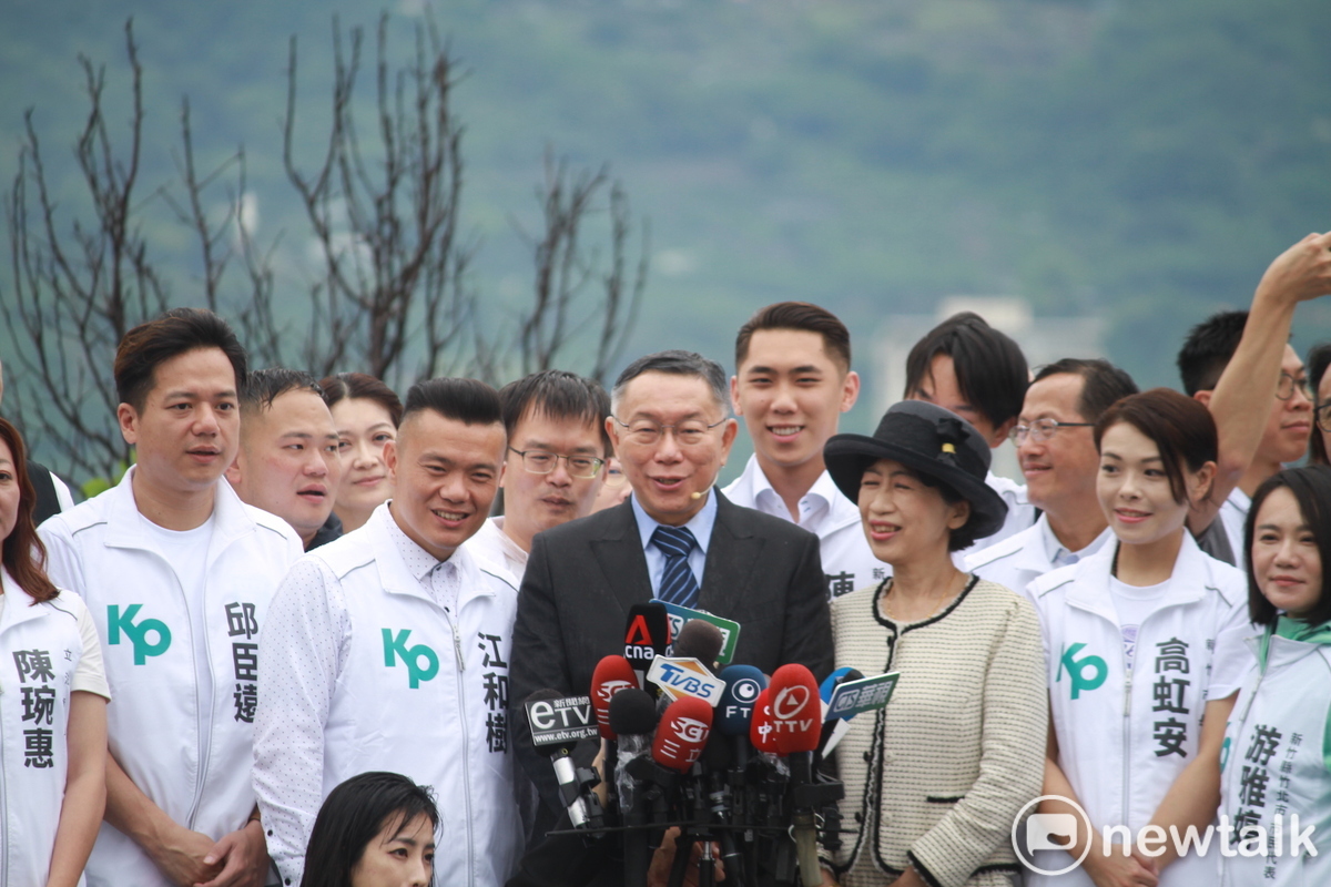 民眾黨主席柯文哲、柯妻陳佩琪。 圖：周煊惠 / 攝