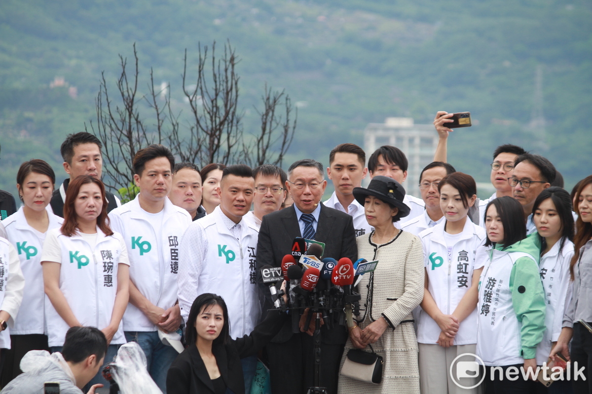 民眾黨主席柯文哲、柯妻陳佩琪。 圖：周煊惠 / 攝