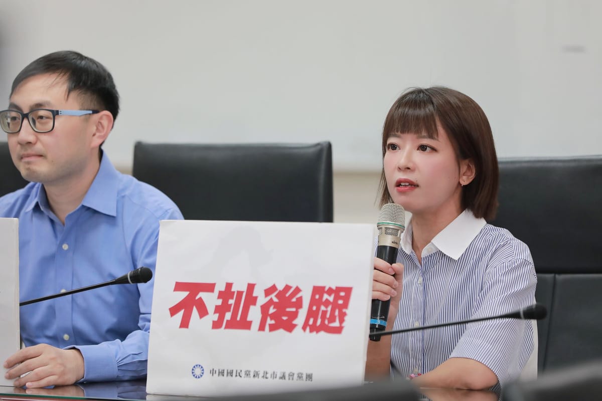 國民黨新北市議員、侯友宜競選工作室發言人江怡臻回應羅智強「政黨輪替大聯盟」爭議。 圖：江怡臻辦公室/提供（資料照）