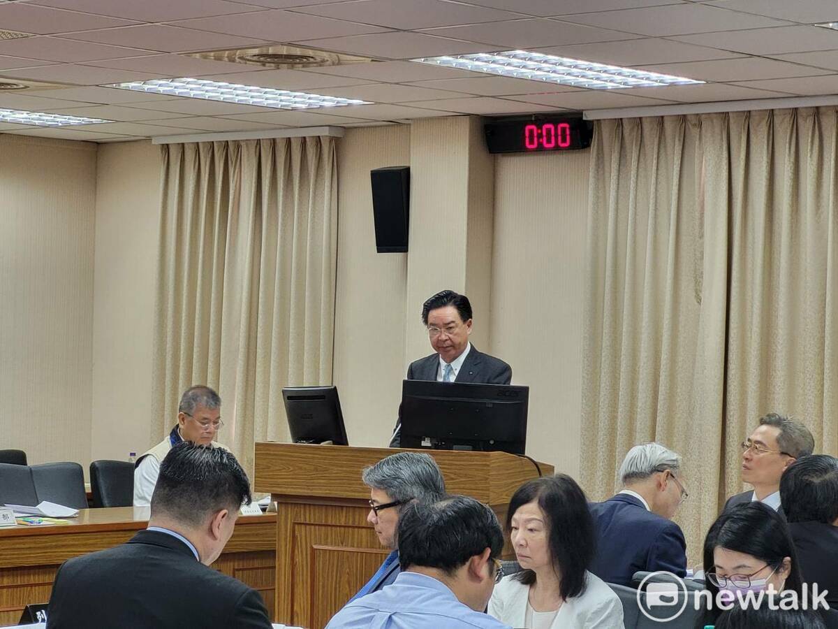 外交部長吳釗燮。 圖:陳佩君/攝