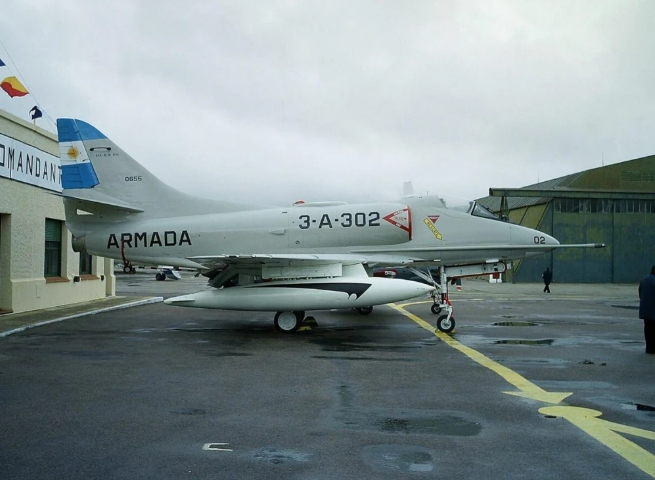 阿根廷老舊的A-4戰機。 圖 : 翻攝自第一軍情