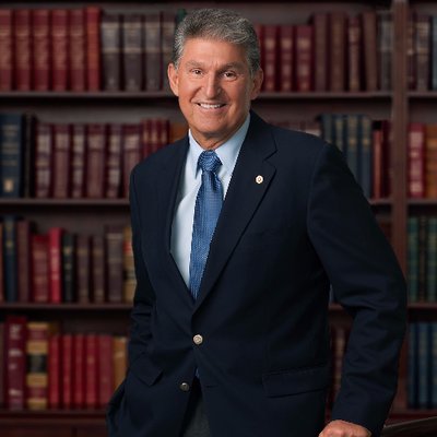 美國民主黨籍的曼欽參議員。 圖：翻攝自曼欽推特