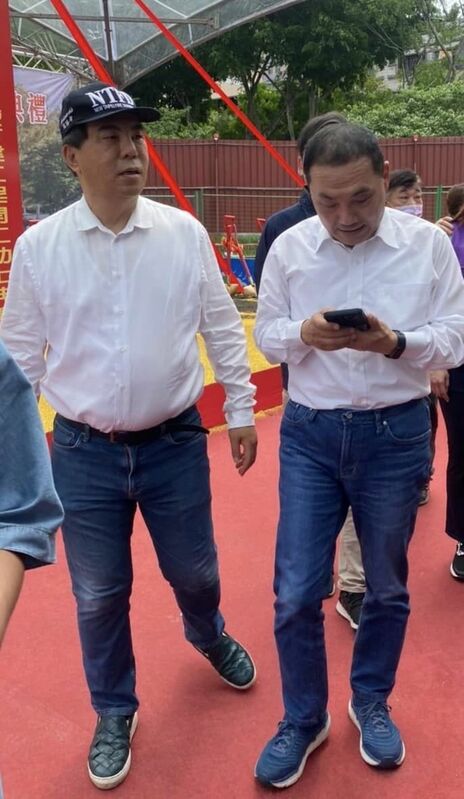 國民黨新北市議員周勝考、新北市長侯友宜 圖:周勝考臉書