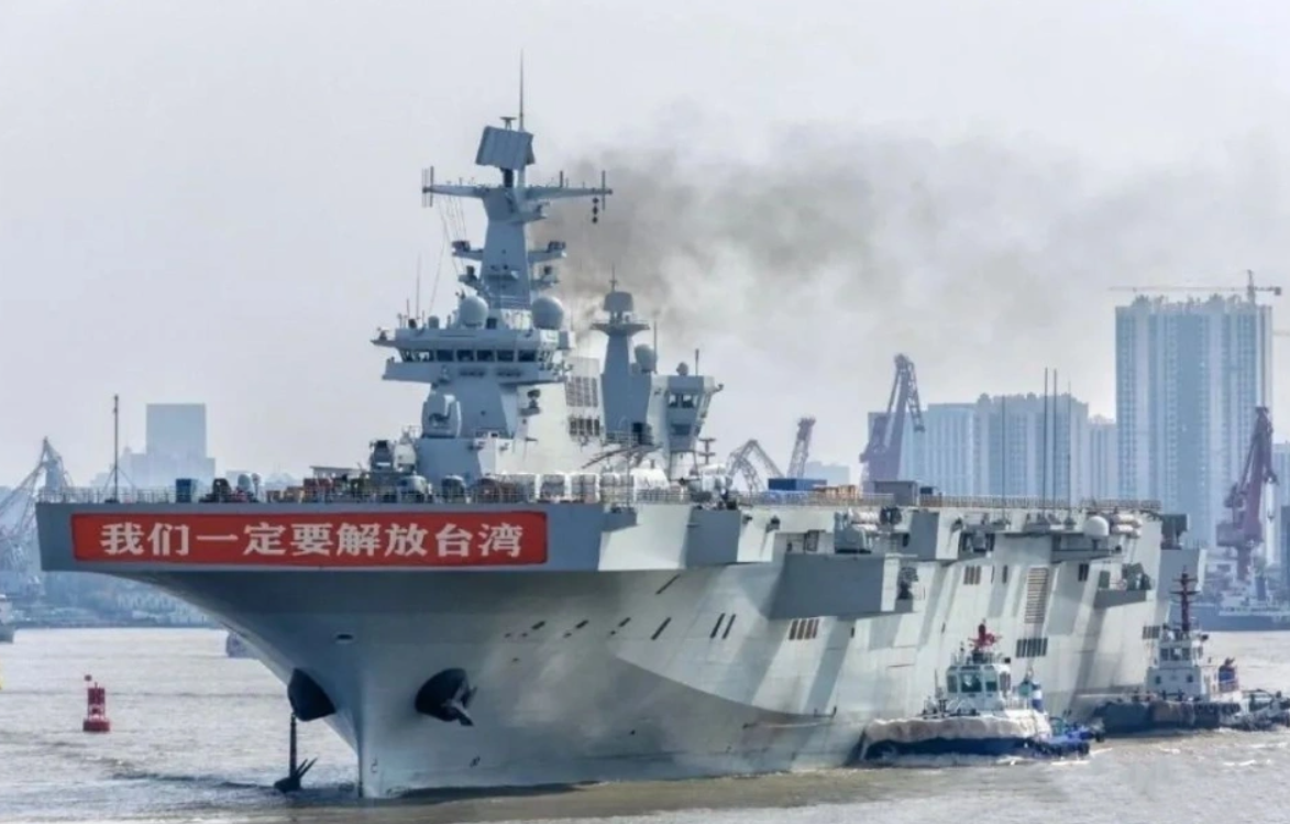 施美白指出，天氣也是項重要因素，1 月份是冬季，台灣海峽海面比較平靜，這個時候中國解分軍橫渡台灣海峽會更容易。 圖：翻攝自沙治平天下平說