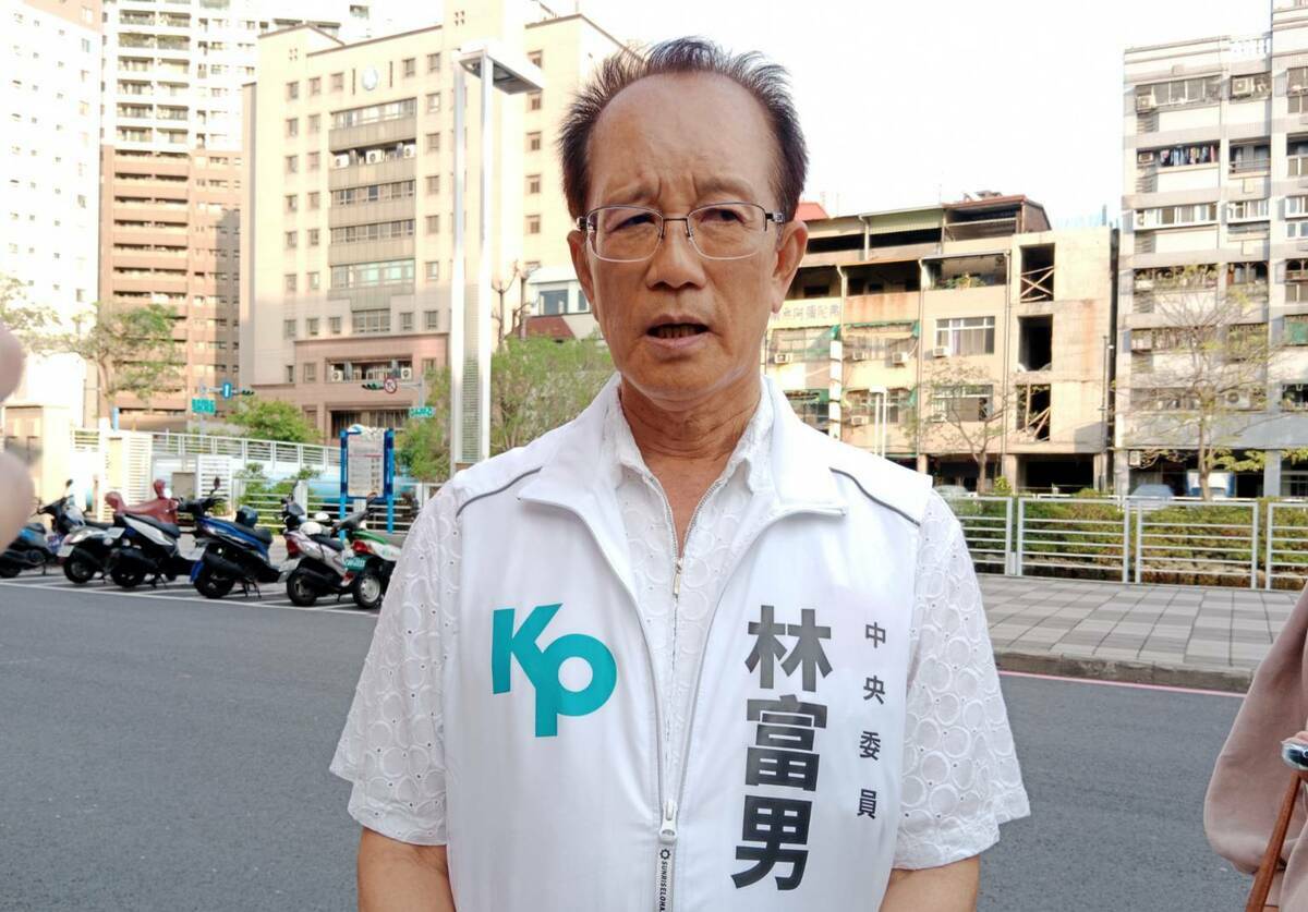 林富男希望民眾黨不分區立委可以拿到8至10席。 圖：孫家銘攝