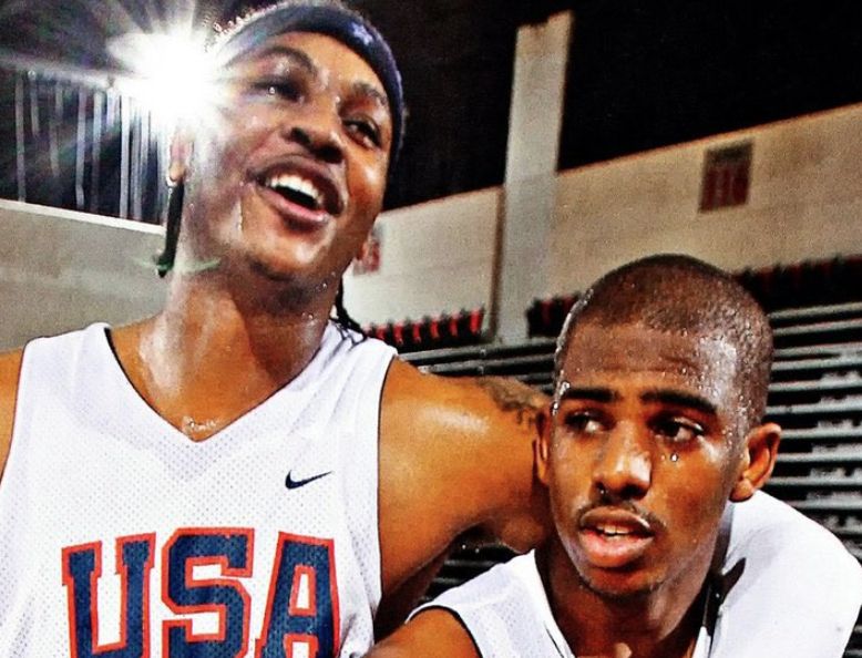 Chris Paul曾跟Carmelo Anthony一起在美國隊打球。 圖/CP3推特