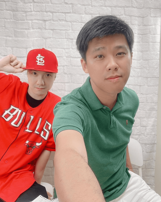 葛斯齊近日與圤智雨合體直播。 圖：翻攝自IG＠bcbcbabe