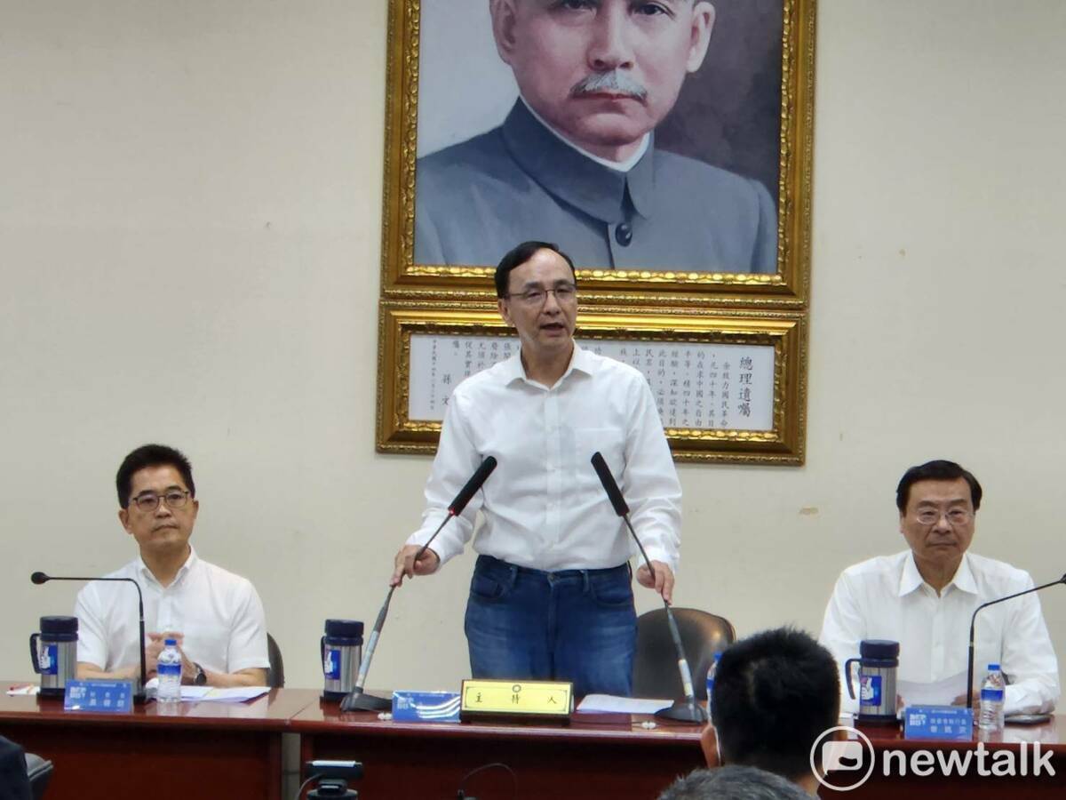 國民黨主席朱立倫。 圖：黃建豪/攝