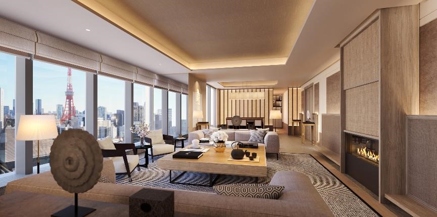 「Janu Tokyo」的「Janu套房（The Janu Suite）」 圖：©DBox for Mori Building Co., Ltd.／提供