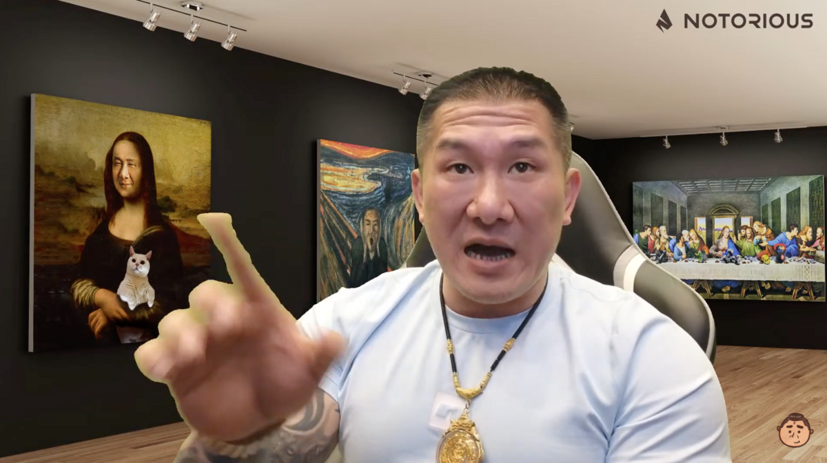 直言自己有個7歲大的小孩，因此很有資格說經濟會影響生育率。 圖：翻攝自YT/館長惡名昭彰