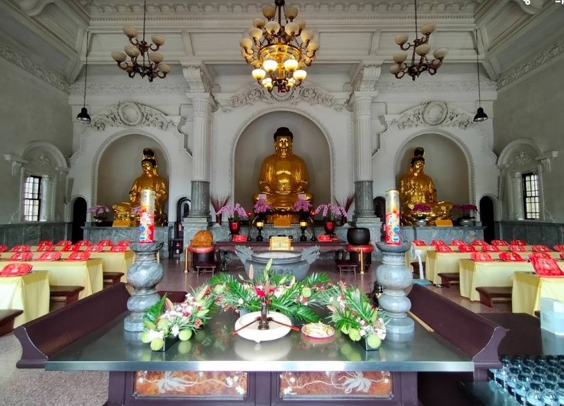 圓通禪寺浴佛法會。 圖：新北市文化局提供