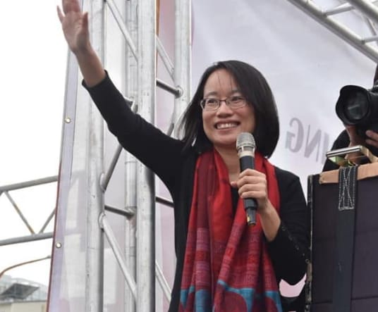 彰化縣溪州人、前北農總經理吳音寧，被傳出將獲民進黨徵召參選彰化縣第3選區立委。 圖：擷取吳音寧臉書（資料照）