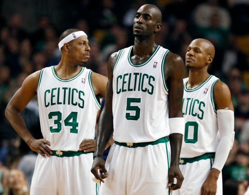 Paul Pierce、Kevin Garnett和Ray Allen過去曾攜手組成「GAP連線」，並在2008年攜手拿下總冠軍。 圖/官方提供
