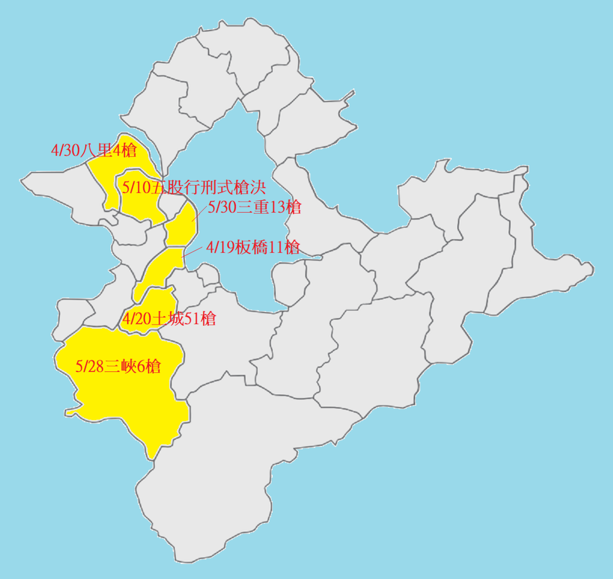 新北槍擊地圖 圖：顏得智／製