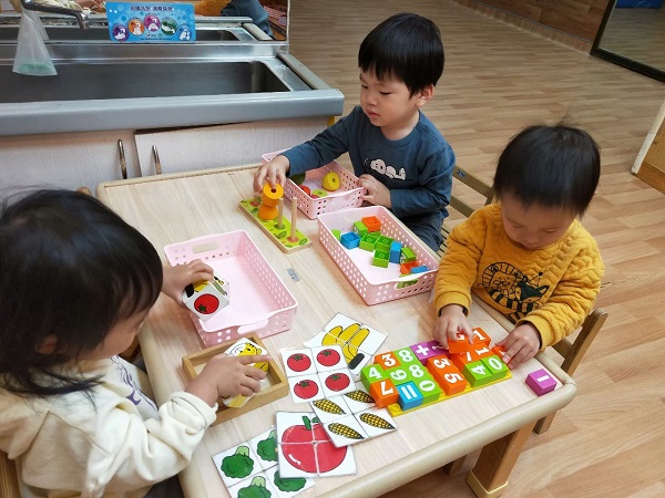 私立永和耕莘幼兒園-益智樂。 圖：新北市勞工局提供