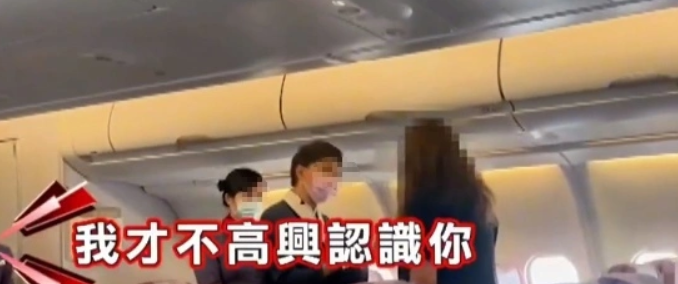 當空姐用英文對日本女乘客表示，很高興認識她，希望她能坐下時，該乘客用英文向對方怒吼說，一點也不高興認識她。 圖：翻攝自四川觀察