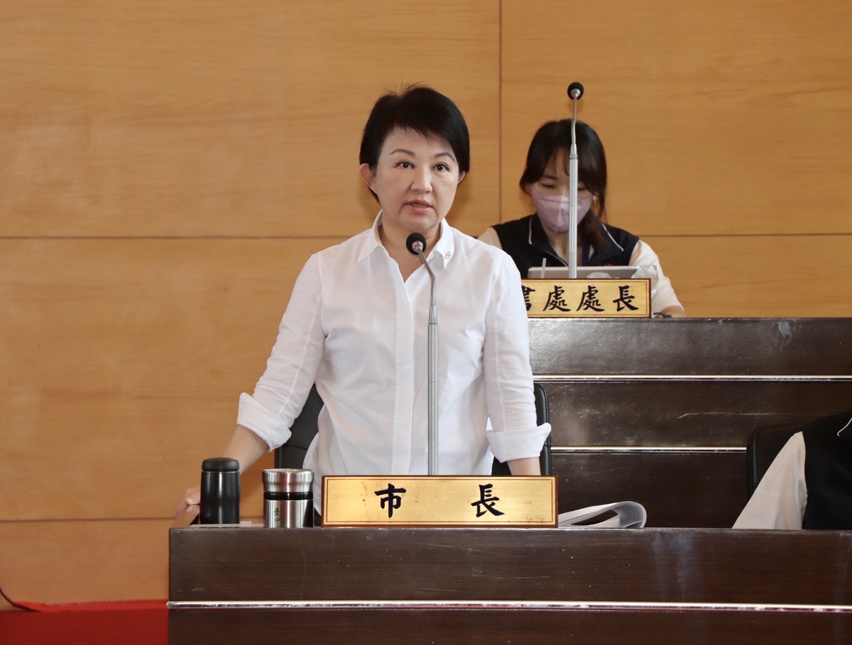 盧秀燕答詢時，再次堅定表示「媽媽會留在家裡」，沒有出任副手的可能。 台中市政府/提供