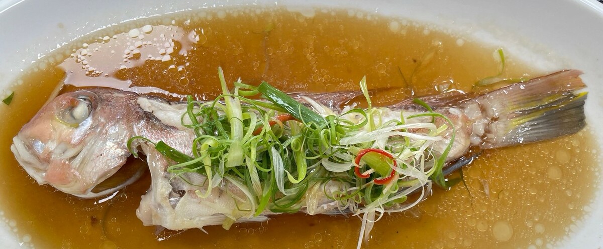 清蒸馬頭魚料理。 圖：新北市漁業處/提供