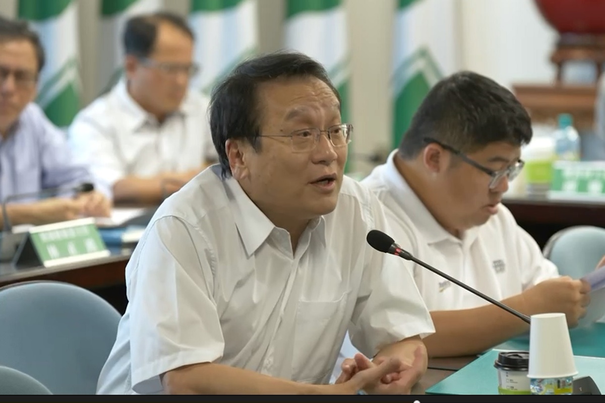 中研院院士朱敬一。 圖：翻攝自民進黨臉書影片（資料照）。