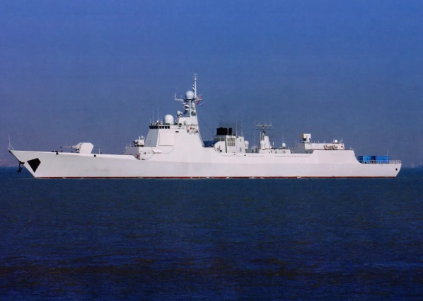 解放軍 052D 導彈驅逐艦「蘇州」號。 圖 : 翻攝自軍機圖