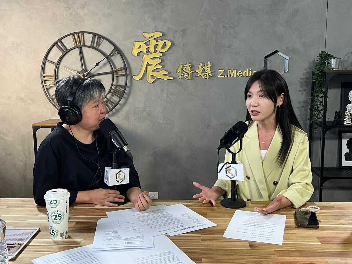 吳沛憶今天在《震傳媒》接受資深媒體人黃光芹網路節目《新聞不芹菜》專訪。 圖：震傳媒提供