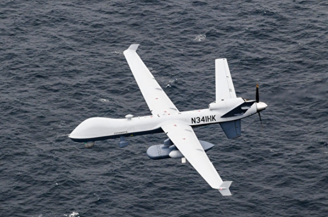 美軍MQ-9B 無人偵察機。 圖 : 翻攝自太平洋艦隊（資料照）