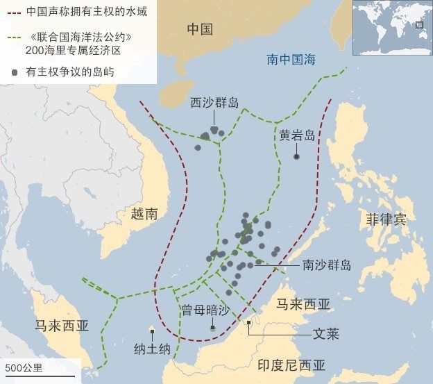 東協10＋1海上聯合軍演選在納土納島北方，與中國有主權爭議的北納土納海。 圖：翻攝陸網