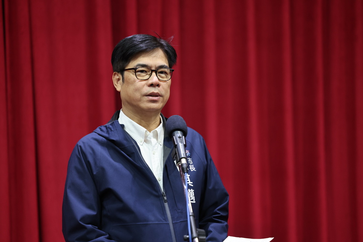 高雄市長陳其邁在高雄市議會備詢。 圖：高雄市政府/提供（資料照）