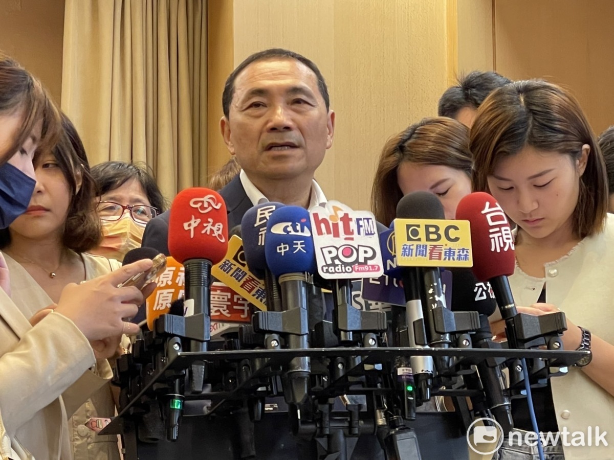 侯友宜表示，面對民調高低他都參考、虛心看待。 圖：林昀真/攝