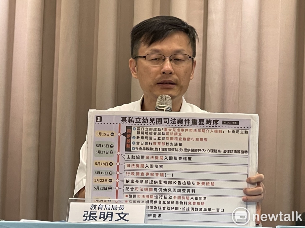 新北市教育局長張明文。 圖：林昀真/攝