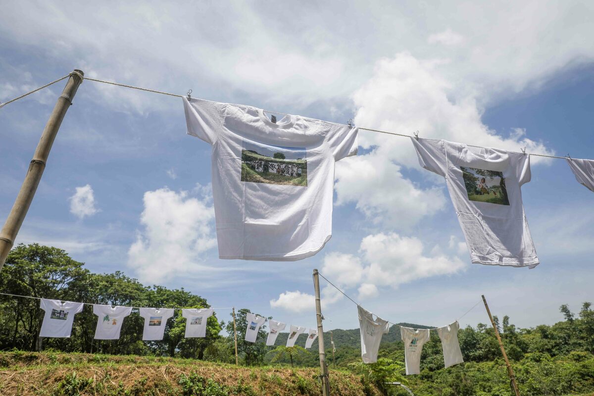 「貢寮水T藝術節」將從6月18日展至6月25日，將貢寮獨特的水梯田地景美學結合觀光藝術創作，形成在地獨特風景。 圖：新北市觀旅局提供