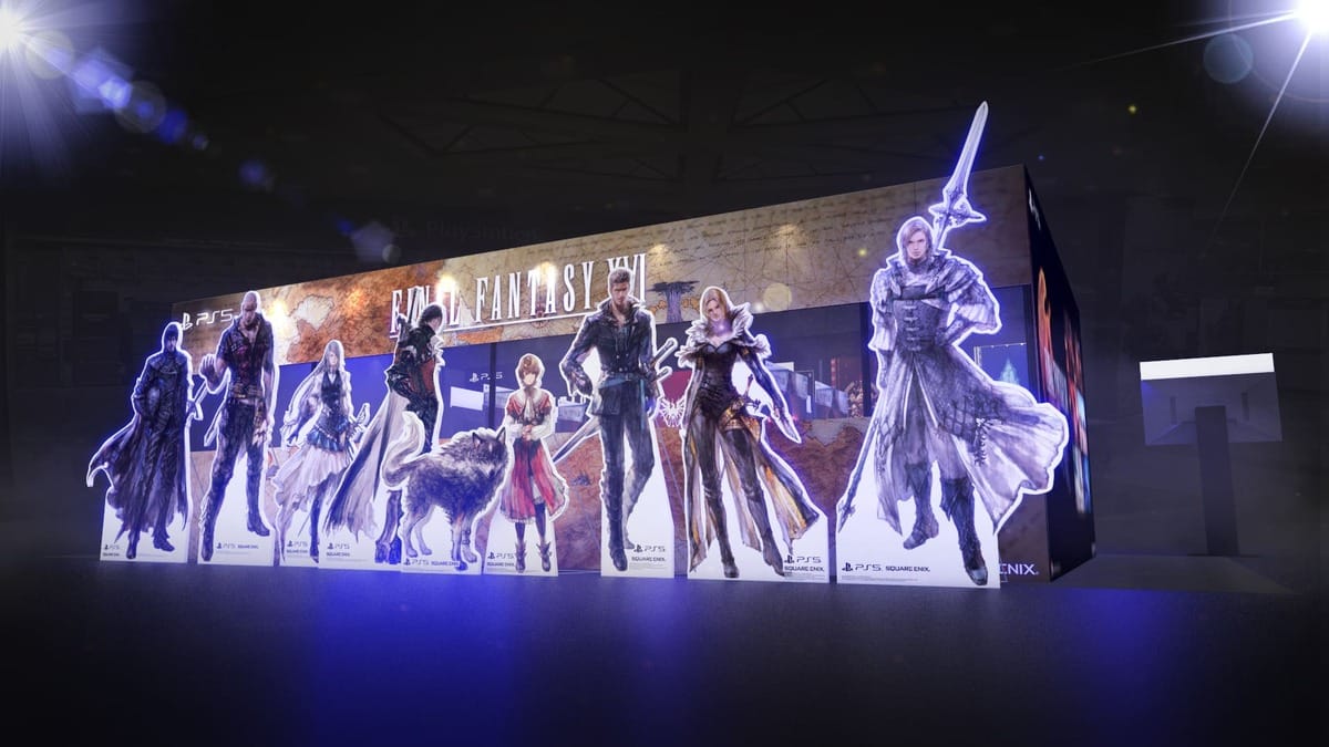 《FINAL FANTASY XVI》「上市慶祝活動」精心設置拍照區 圖：SIET/提供