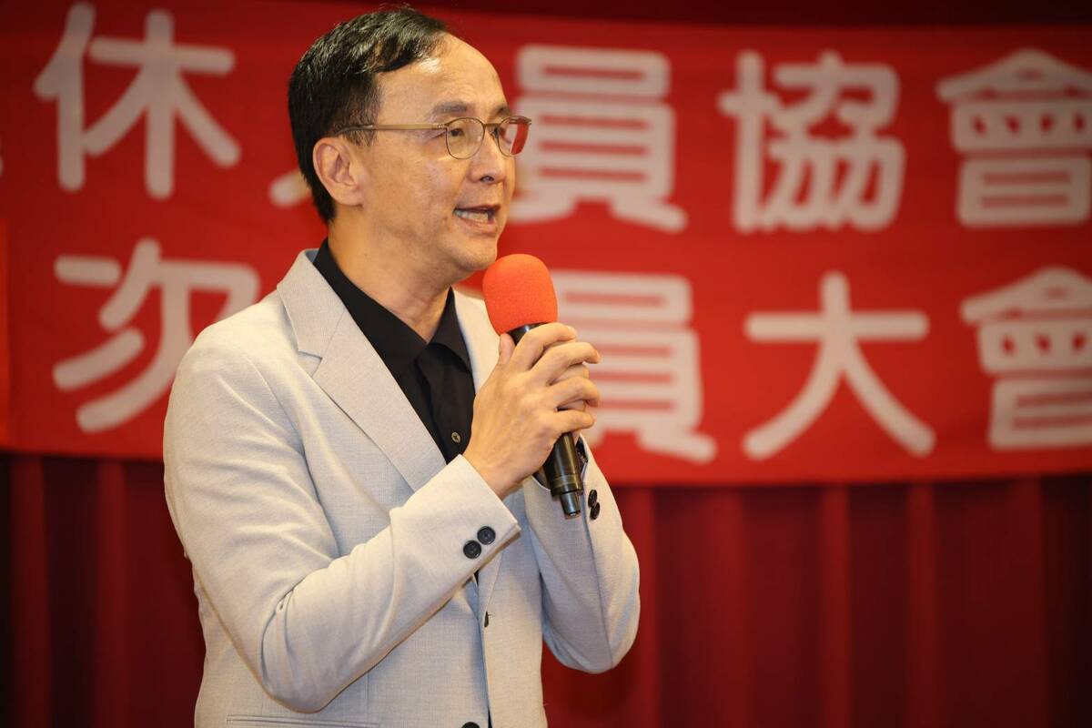 國民黨主席朱立倫回應傅崐萁設性騷案。 圖：國民黨文傳會/提供