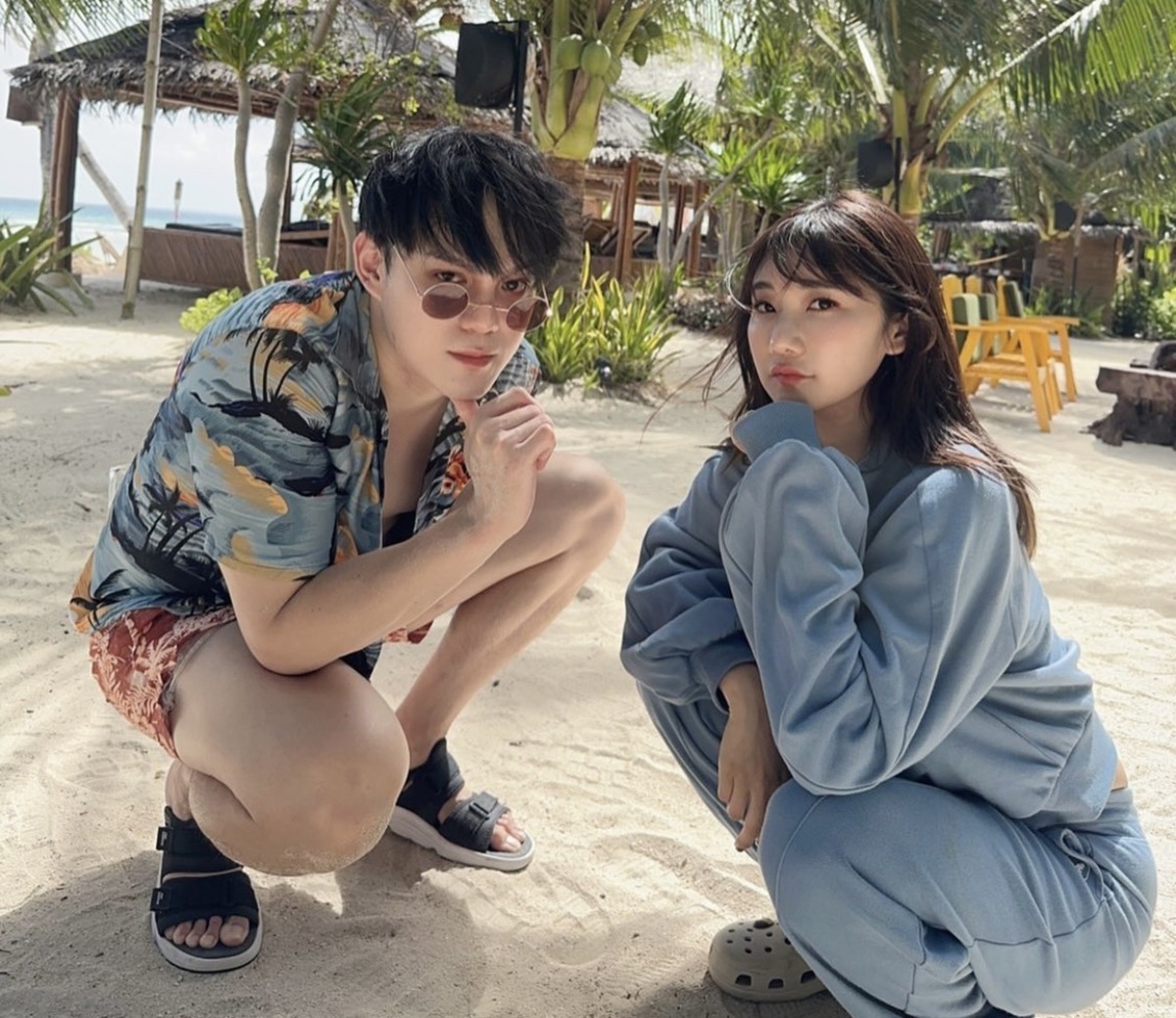 愛莉莎莎日前和男友到香港旅遊。 圖：翻攝自羽球教練呂杰陽Leo IG