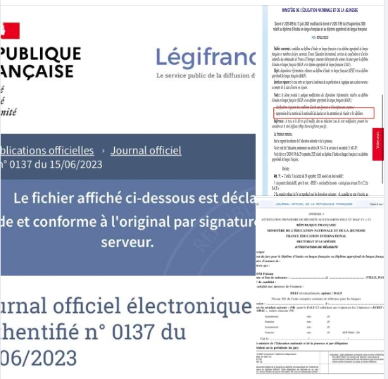 法國政府宣布新法令，自即日起所頒發的法文檢定證書DELF/DALF取消國籍欄，不會將台灣人寫成中國國籍，而改成出生地。 圖：取自吳志中臉書