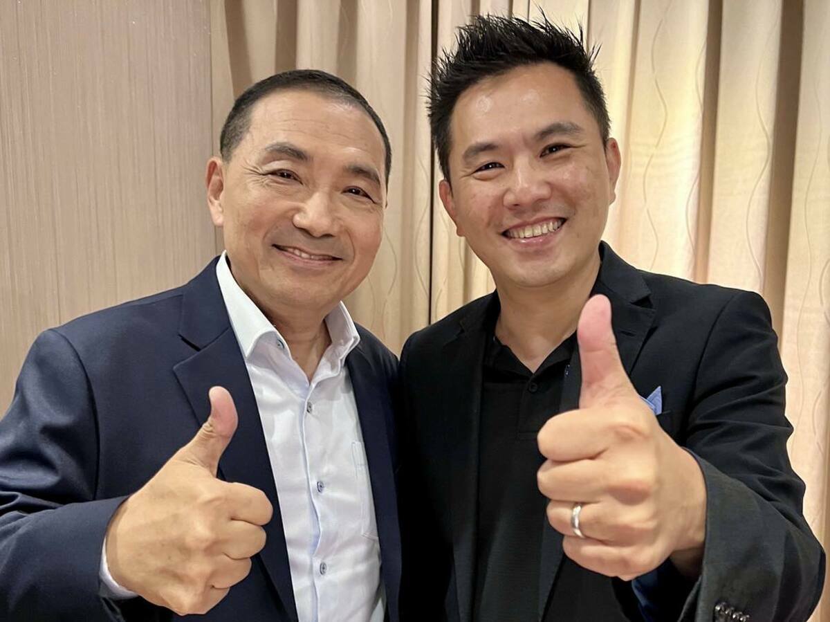 國民黨立委陳以信擔綱侯友宜台大演講主持人，遭調侃真總統候選人。 圖:陳以信臉書